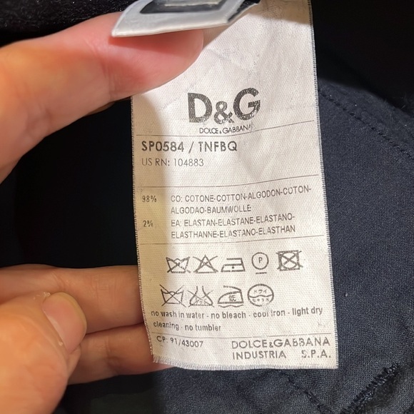 Vintage Dolce & Gabbana Navy women pants Size S - Picture 15 of 16